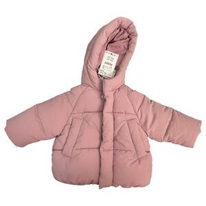 Zara Kids Pink Puffer Jacket